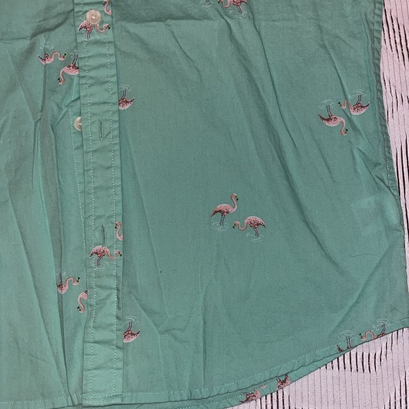 Urban Pipeline Men’s Flamingo Detail Button-Down Collared Shirt sz Medium - Picture 2 of 7